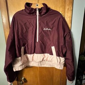 Women’s Hollister Pullover Zip Crop Jacket Size Xl